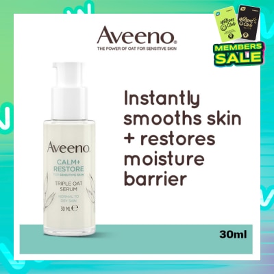AVEENO Calm+ Restore Triple Oat Serum (To Smoothes Skin + Restores Moisture Barrier) 30ml