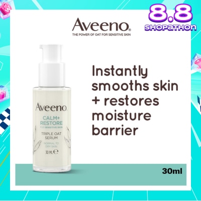 AVEENO Calm+ Restore Triple Oat Serum (To Smoothes Skin + Restores Moisture Barrier) 30ml