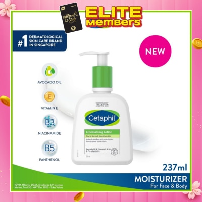 CETAPHIL Dry To Normal & Sensitive Skin Moisturising Lotion (For Face & Body) 237ml