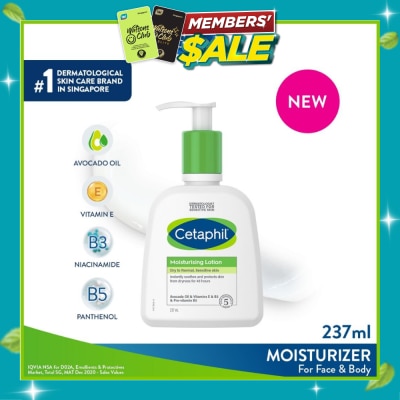 CETAPHIL Dry To Normal & Sensitive Skin Moisturising Lotion (For Face & Body) 237ml image