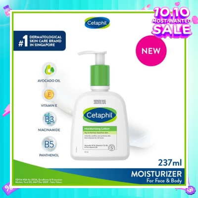 CETAPHIL Dry To Normal & Sensitive Skin Moisturising Lotion (For Face & Body) 237ml