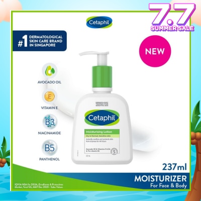 CETAPHIL Dry To Normal & Sensitive Skin Moisturising Lotion (For Face & Body) 237ml