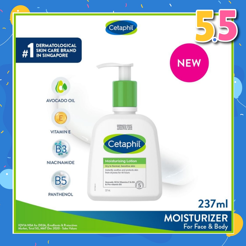Dry To Normal & Sensitive Skin Moisturising Lotion (For Face & Body) 237ml