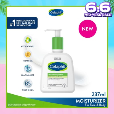 CETAPHIL Dry To Normal & Sensitive Skin Moisturising Lotion (For Face & Body) 237ml