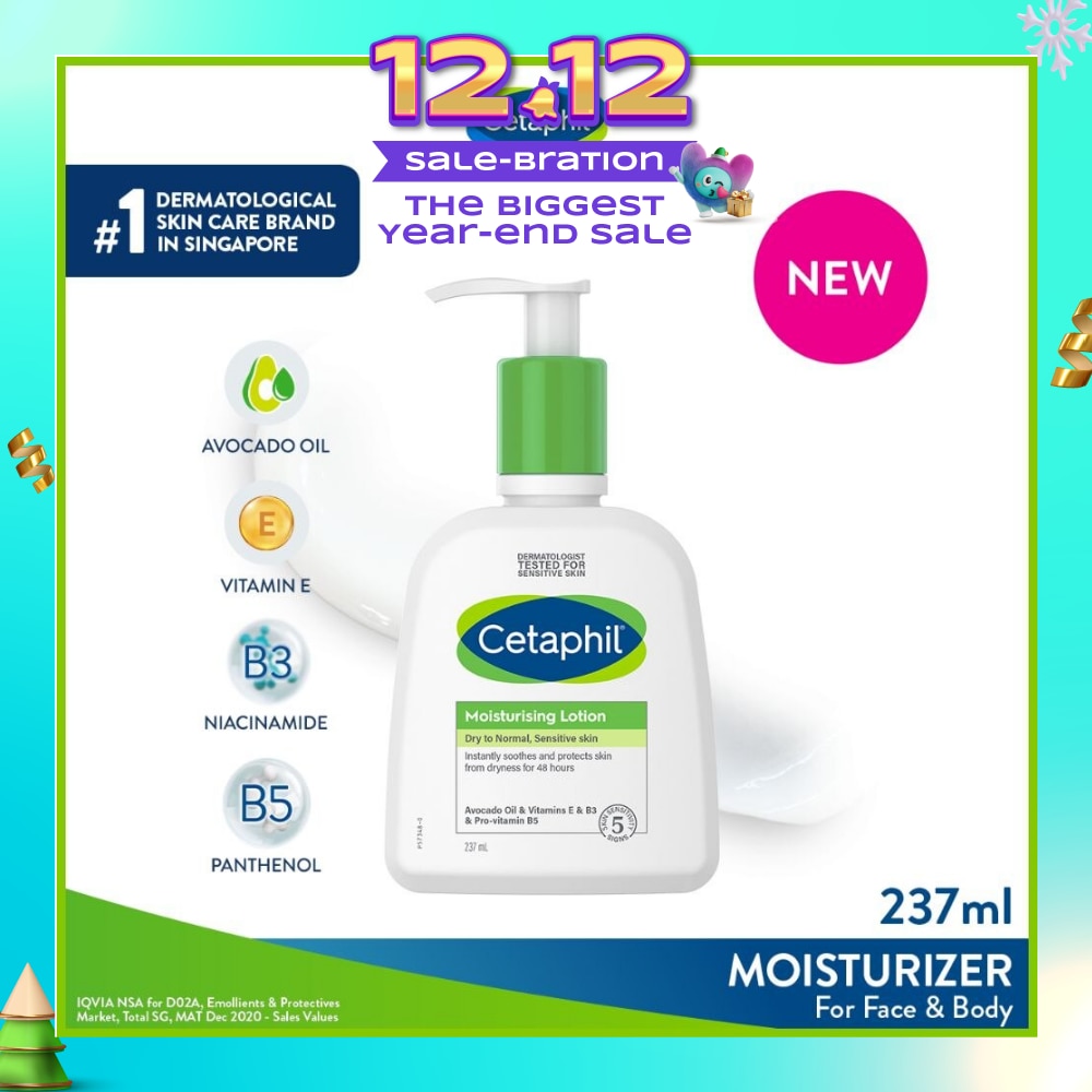 Dry To Normal & Sensitive Skin Moisturising Lotion (For Face & Body) 237ml