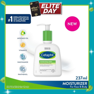 CETAPHIL Dry To Normal & Sensitive Skin Moisturising Lotion (For Face & Body) 237ml image