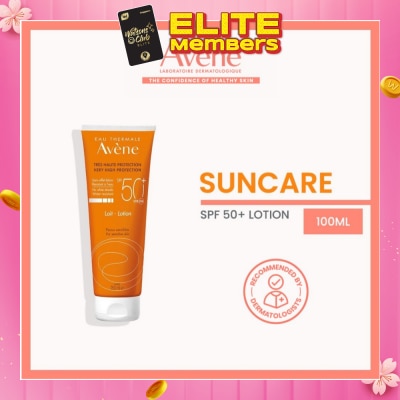 AVÈNE Lotion SPF50+ UVA/UVB (No White Streaks & Water-Resistant) 100ml (Expiry: May`2026)