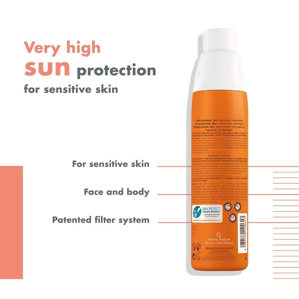 Very High Protection SPF50+ UVA/UVB Suncare Spray (For Sensitive Skin & Water-Resistant) 200ml