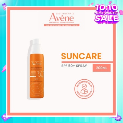 AVÈNE Very High Protection SPF50+ UVA/UVB Suncare Spray (For Sensitive Skin & Water-Resistant) 200ml