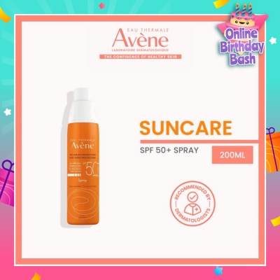 EAU THERMALE AVENE Very High Protection SPF50+ UVA/UVB Suncare Spray (For Sensitive Skin & Water-Resistant) 200ml