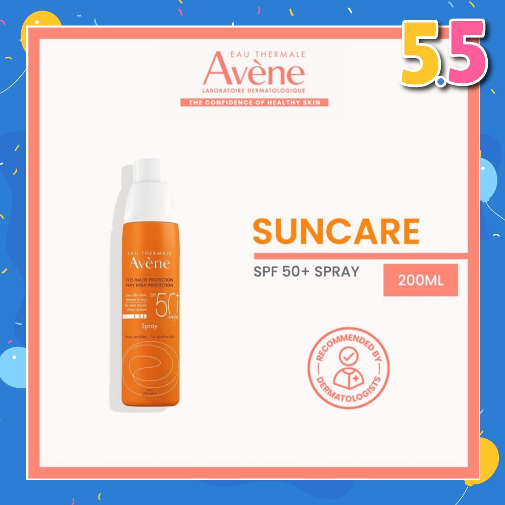 Very High Protection SPF50+ UVA/UVB Suncare Spray (For Sensitive Skin & Water-Resistant) 200ml