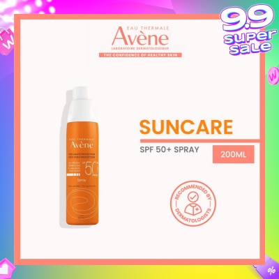 EAU THERMALE AVENE Very High Protection SPF50+ UVA/UVB Suncare Spray (For Sensitive Skin & Water-Resistant) 200ml