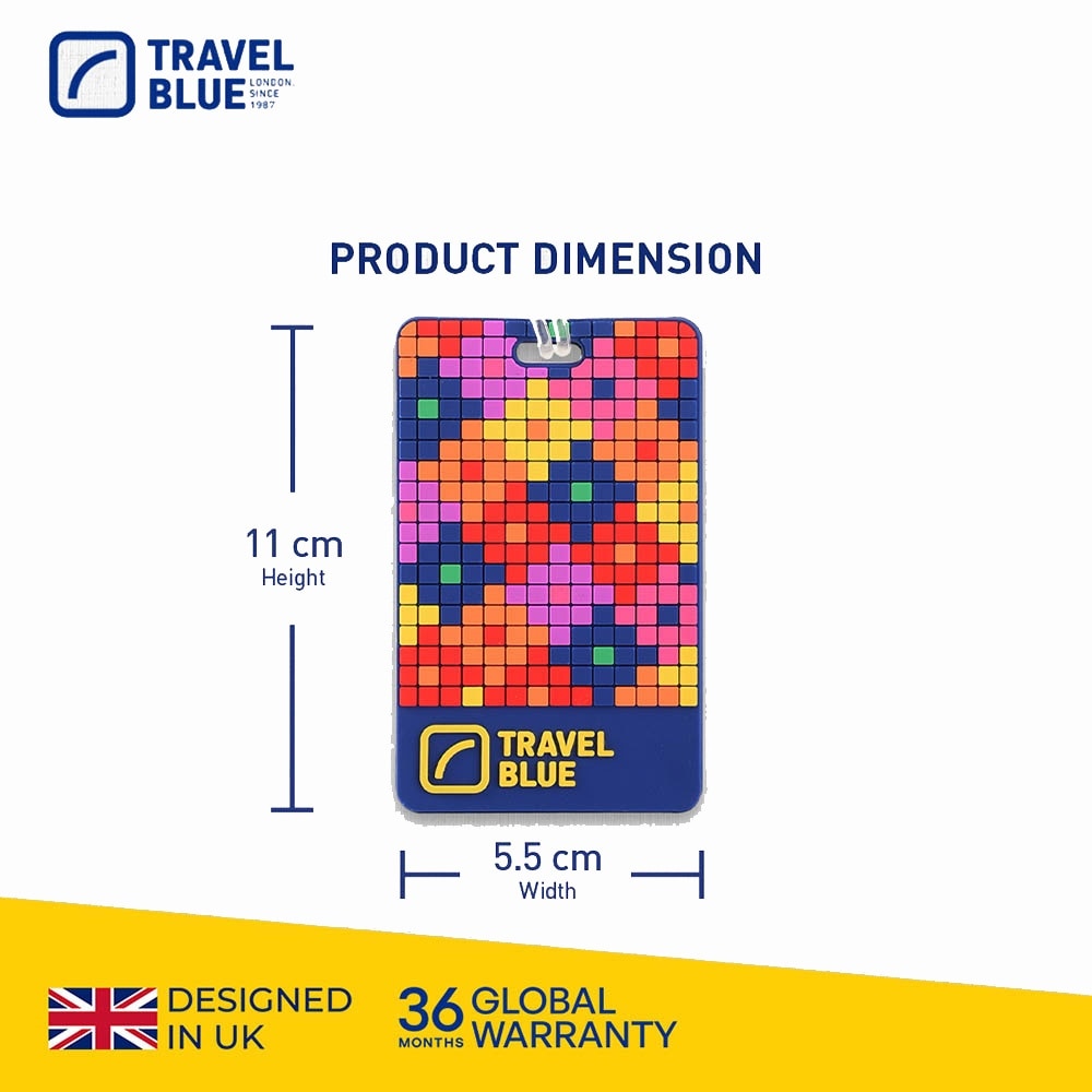 TB101 Luggage Tag Flower 11cm x 5.5cm 1s
