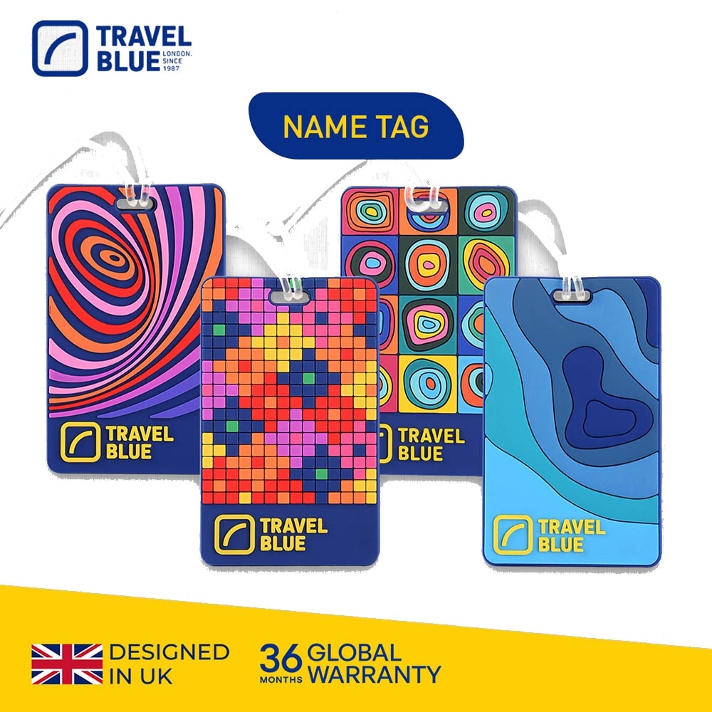 TB102 Luggage Tag Psychedelic 11cm x 5.5cm 1s