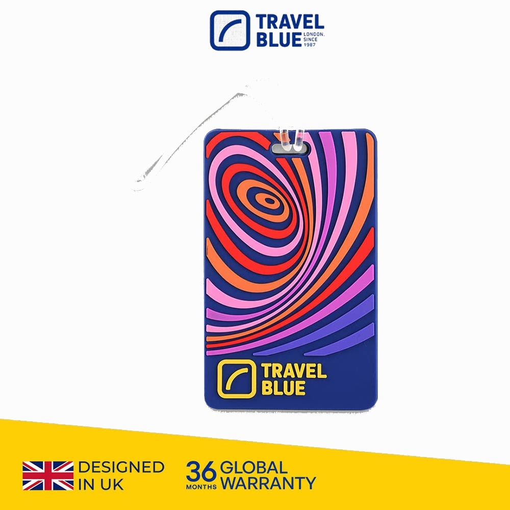 TB102 Luggage Tag Psychedelic 11cm x 5.5cm 1s