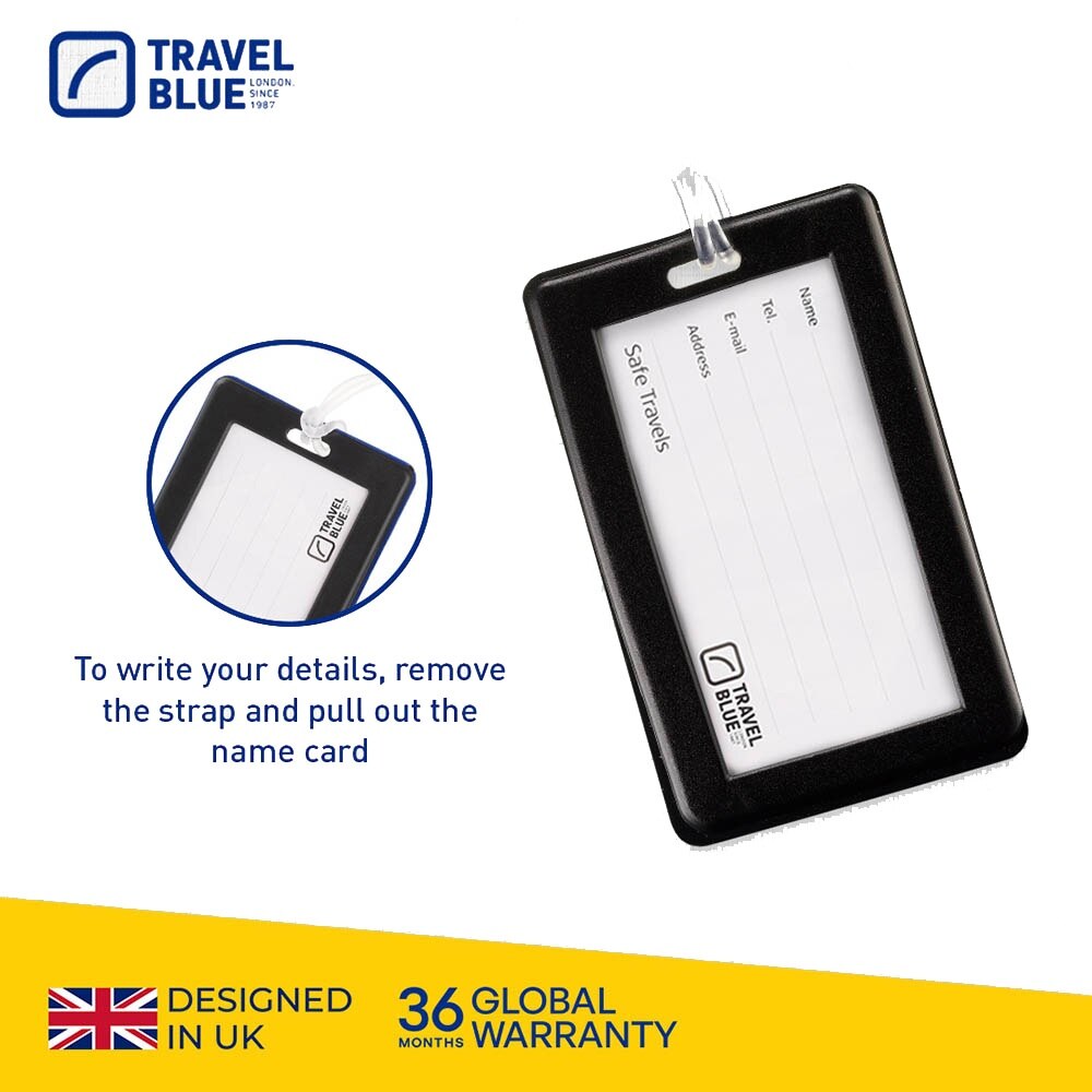 TB102 Luggage Tag Psychedelic 11cm x 5.5cm 1s