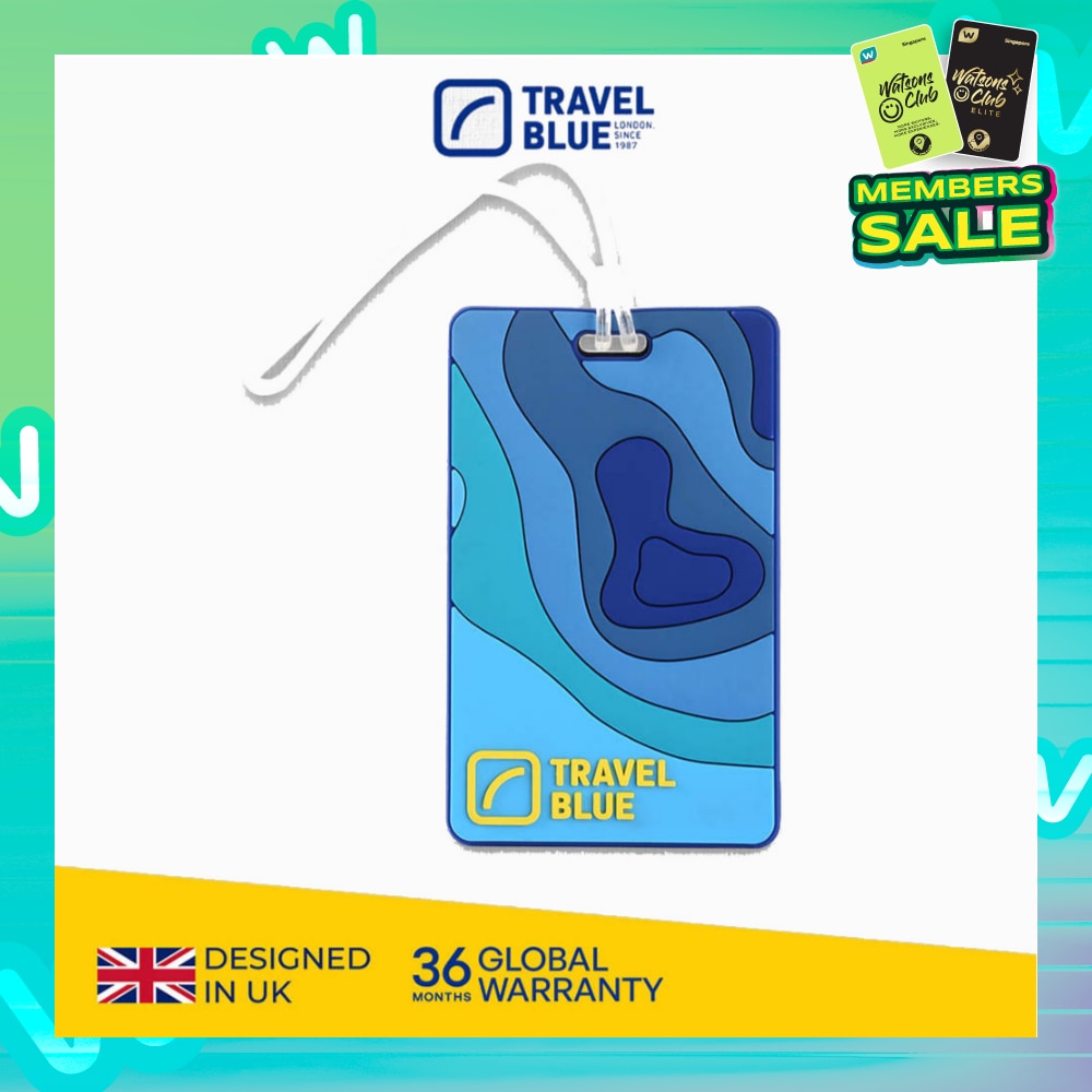 TB102 Luggage Tag Wave 11cm x 5.5cm 1s