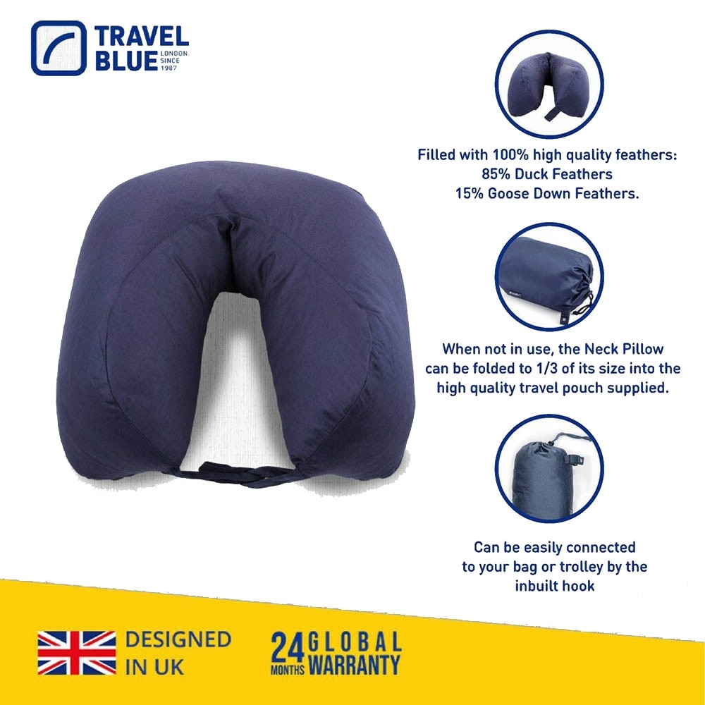 TB215 Dream Neck Pillow (100% Satin Cotton Cover & Filled With High Quality Feathers) 1s