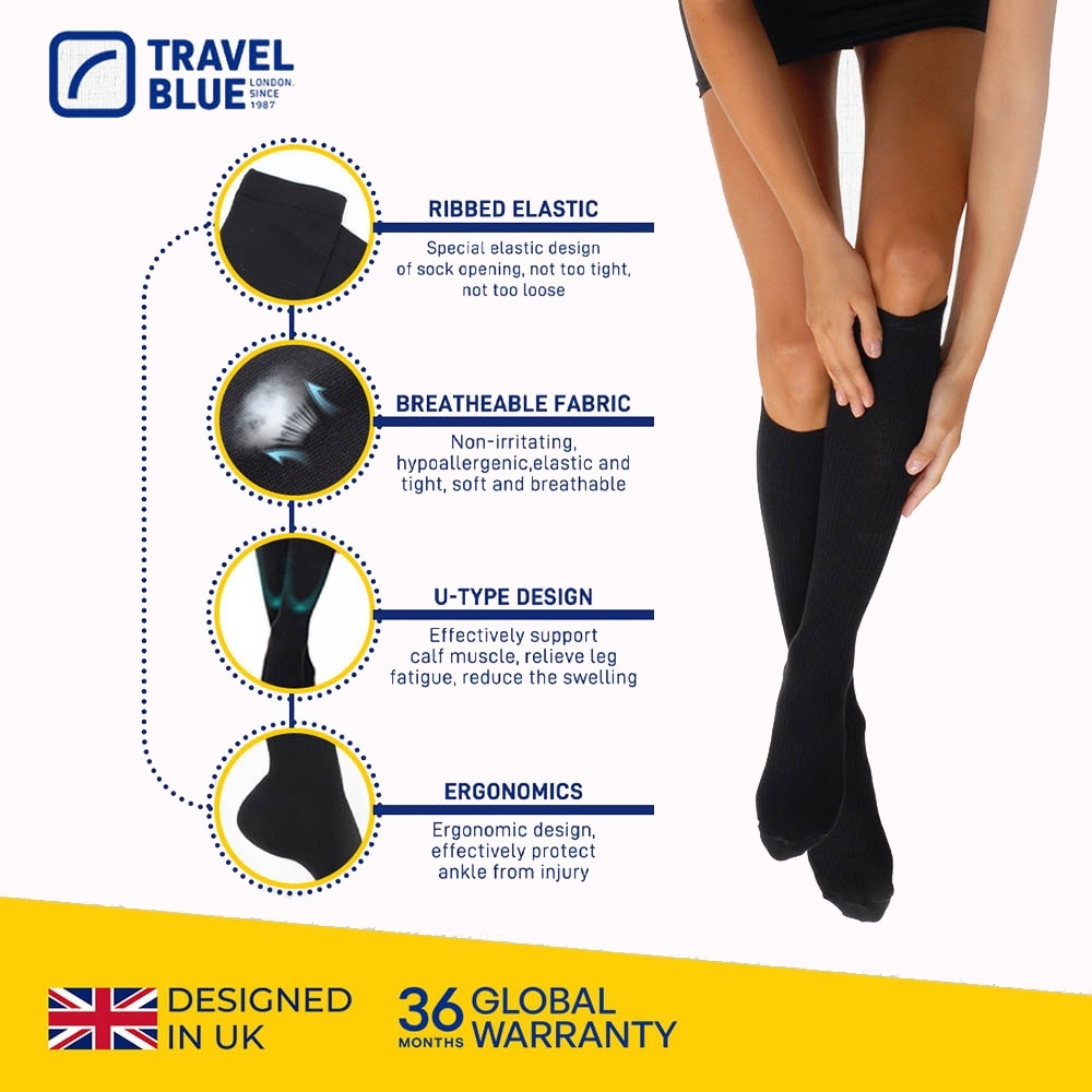 TB792 Travel Pressure Socks Small 1s