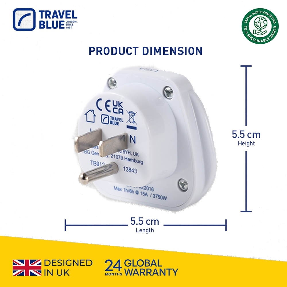 TB970 World To USA Travel Adaptor 1s