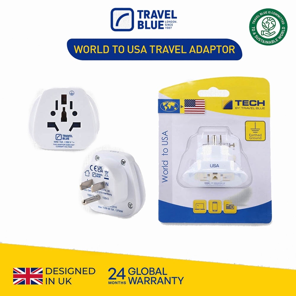 TB970 World To USA Travel Adaptor 1s