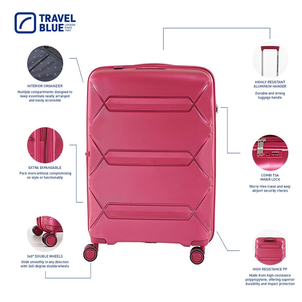 TB3303 Nomad Cabin Luggage (S) Pink 1s