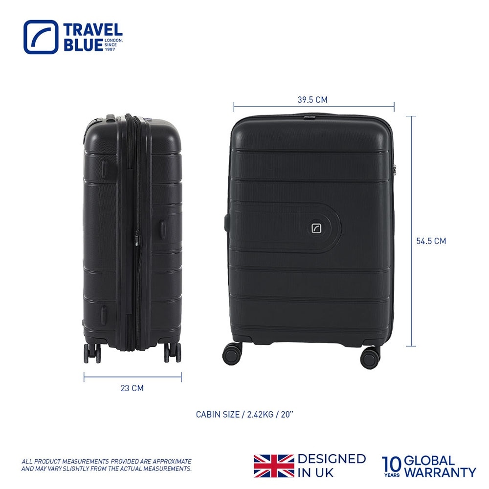 TB3307 Wanderer Cabin Luggage (S) Black 1s