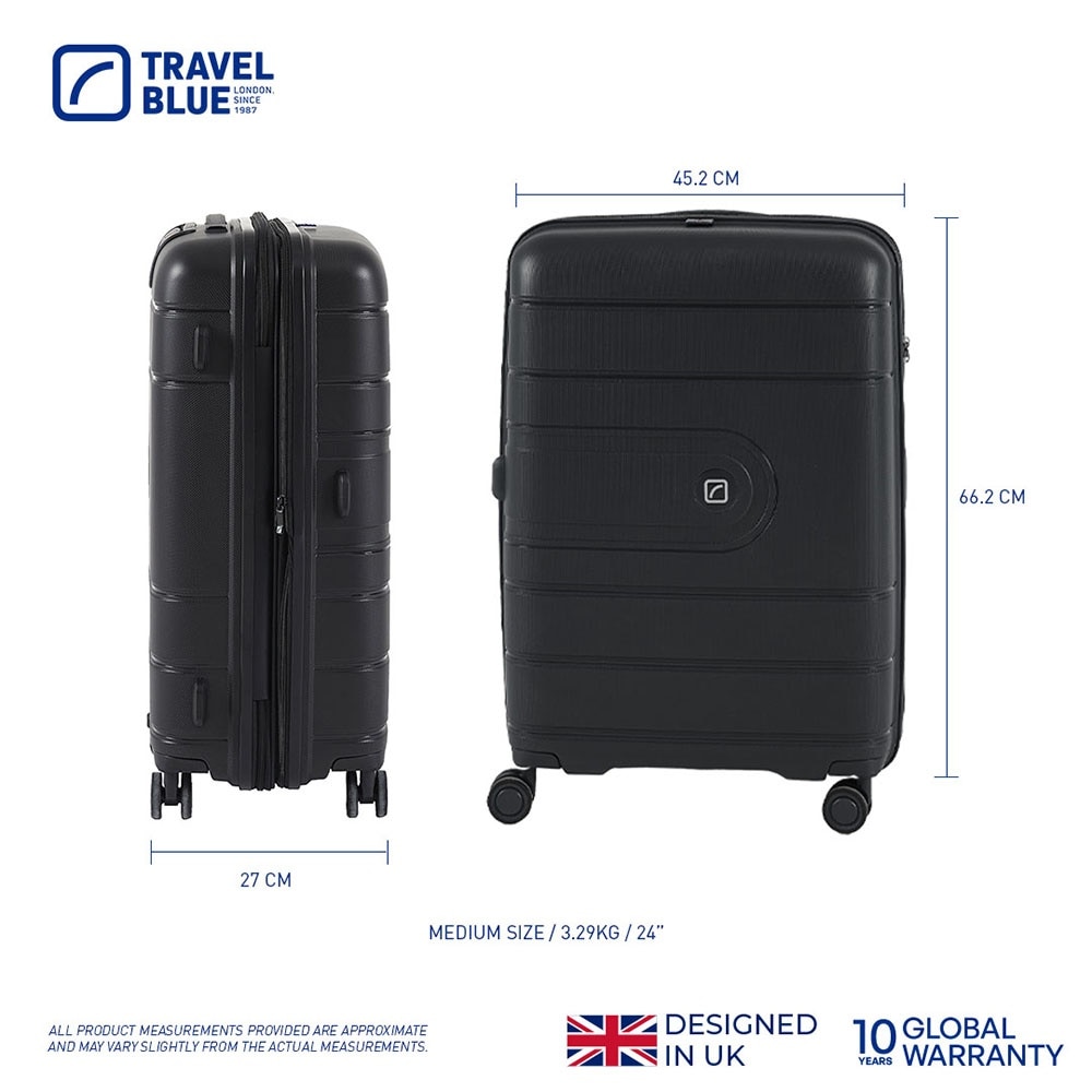 TB3307 Wanderer Cabin Luggage (S) Black 1s