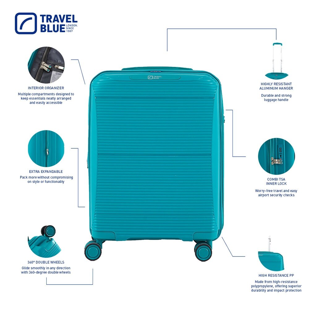 TRAVEL BLUE TB3313 Journey Jet Green (S) 1s | Travel & Lifestyle