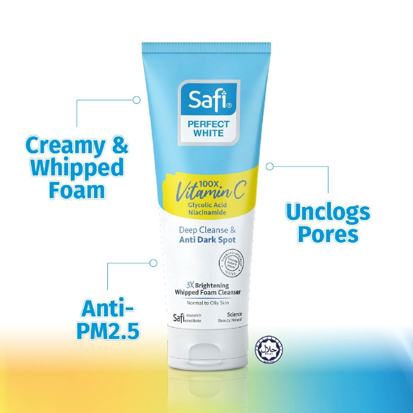 SAFI Perfect White 3X Whipped Foam Cleanser (100X Vitamin C +