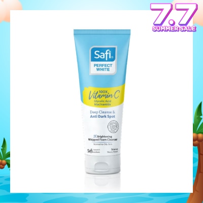 SAFI Perfect White 3X Whipped Foam Cleanser (100X Vitamin C + Morinamide + Glycolic Acid) 95g