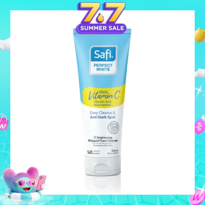 SAFI - Perfect White 3X Whipped Foam Cleanser (100X Vitamin C + Morinamide + Glycolic Acid) 95g