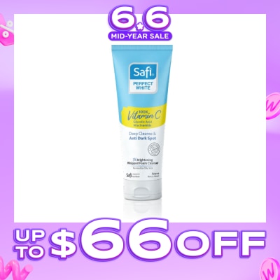 SAFI - Perfect White 3X Whipped Foam Cleanser (100X Vitamin C + Morinamide + Glycolic Acid) 95g