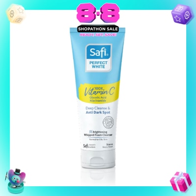 SAFI - Perfect White 3X Whipped Foam Cleanser (100X Vitamin C + Morinamide + Glycolic Acid) 95g