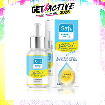 SAFI - Perfect White 3X Brightening Hyaluron Serum (100X Vitamin C + Morinamide + Glycolic Acid) 30ml (Expiry: Jun`2027) image