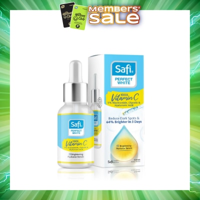 SAFI - Perfect White 3X Brightening Hyaluron Serum (100X Vitamin C + Morinamide + Glycolic Acid) 30ml