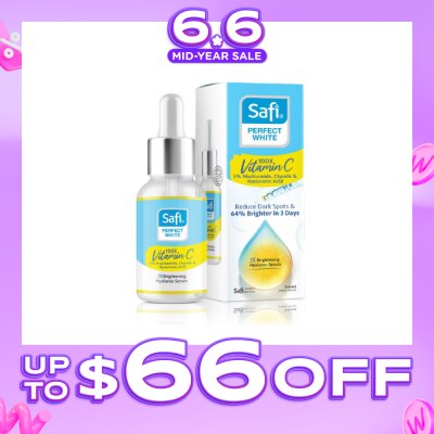 SAFI - Perfect White 3X Brightening Hyaluron Serum (100X Vitamin C + Morinamide + Glycolic Acid) 30ml