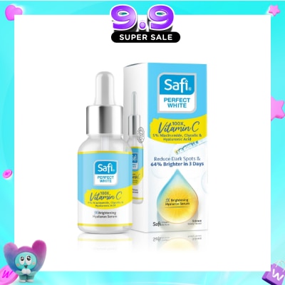 SAFI - Perfect White 3X Brightening Hyaluron Serum (100X Vitamin C + Morinamide + Glycolic Acid) 30ml (Expiry: Jun`2027) image