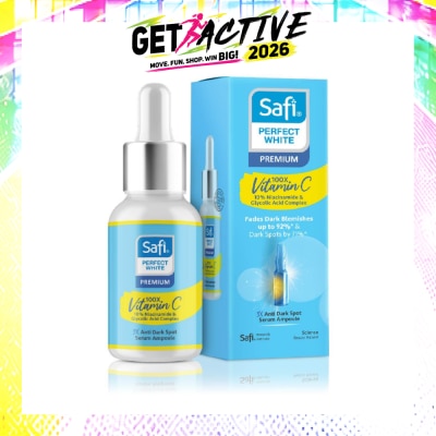 SAFI - Perfect White 3X Anti Dark Spot Serum Ampoule (100X Vitamin C + Morinamide + Glycolic Acid) 30ml image