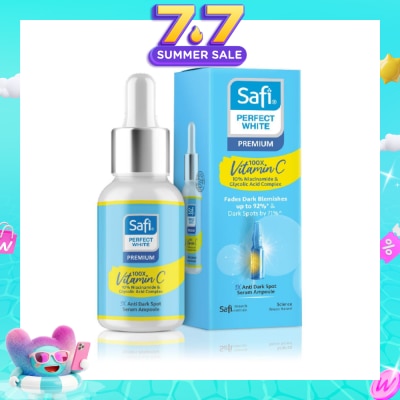 SAFI - Perfect White 3X Anti Dark Spot Serum Ampoule (100X Vitamin C + Morinamide + Glycolic Acid) 30ml