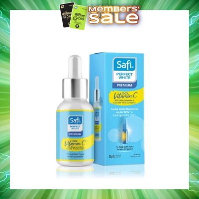 SAFI - Perfect White 3X Anti Dark Spot Serum Ampoule (100X Vitamin C + Morinamide + Glycolic Acid) 30ml