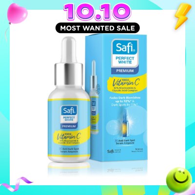 SAFI Perfect White 3X Anti Dark Spot Serum Ampoule (100X Vitamin C + Morinamide + Glycolic Acid) 30ml image