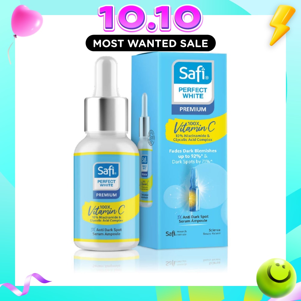 Perfect White 3X Anti Dark Spot Serum Ampoule (100X Vitamin C + Morinamide + Glycolic Acid) 30ml image