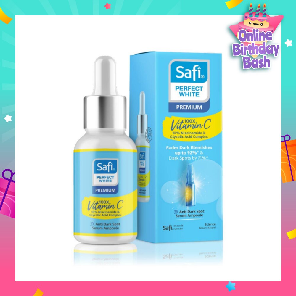 Perfect White 3X Anti Dark Spot Serum Ampoule (100X Vitamin C + Morinamide + Glycolic Acid) 30ml