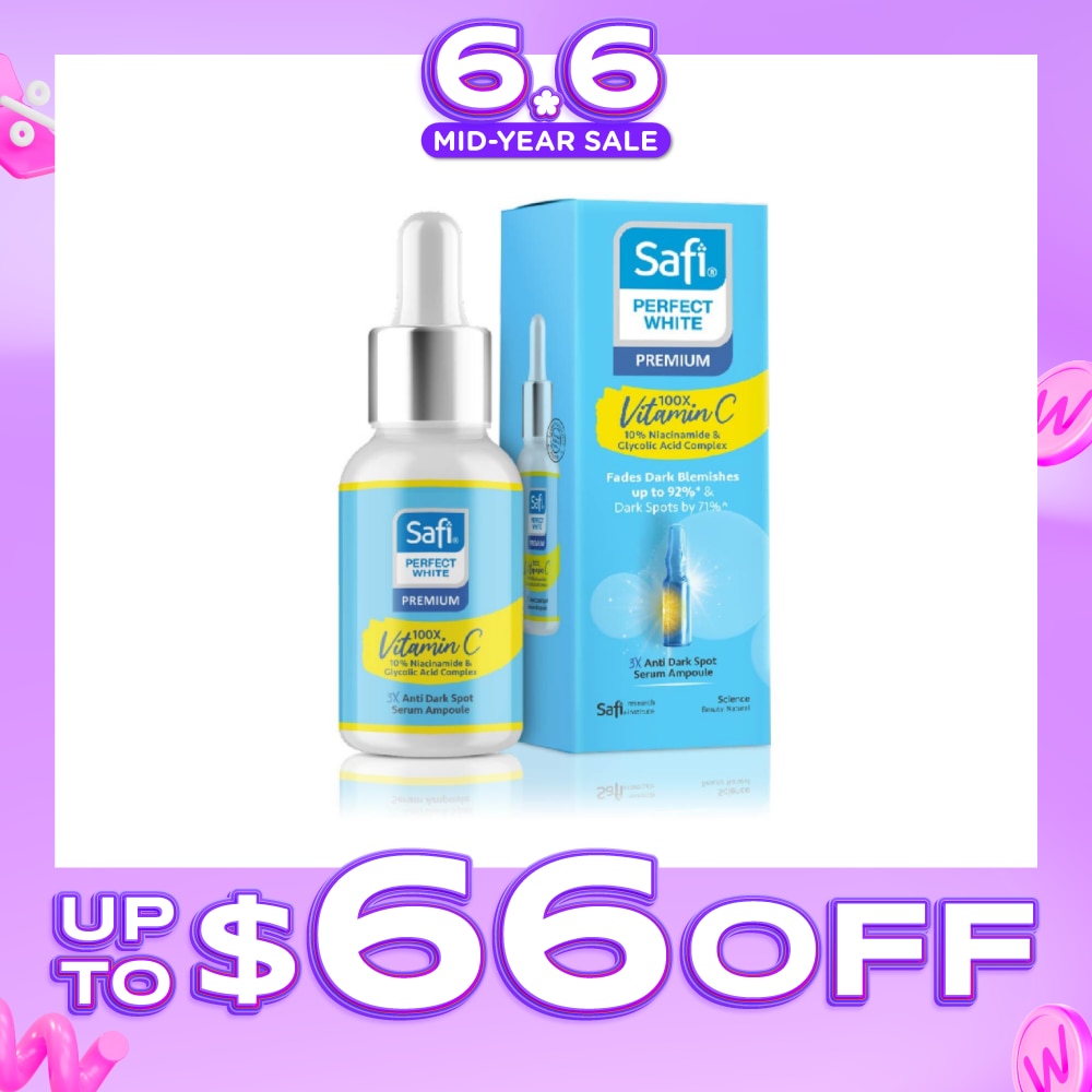 Perfect White 3X Anti Dark Spot Serum Ampoule (100X Vitamin C + Morinamide + Glycolic Acid) 30ml