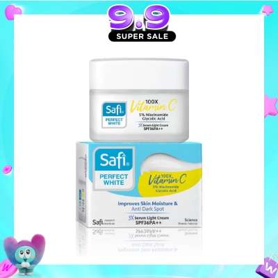 SAFI - Perfect White 3X Serum Light Cream SPF36PA++ (100X Vitamin C + Morinamide + Glycolic Acid) 45g image