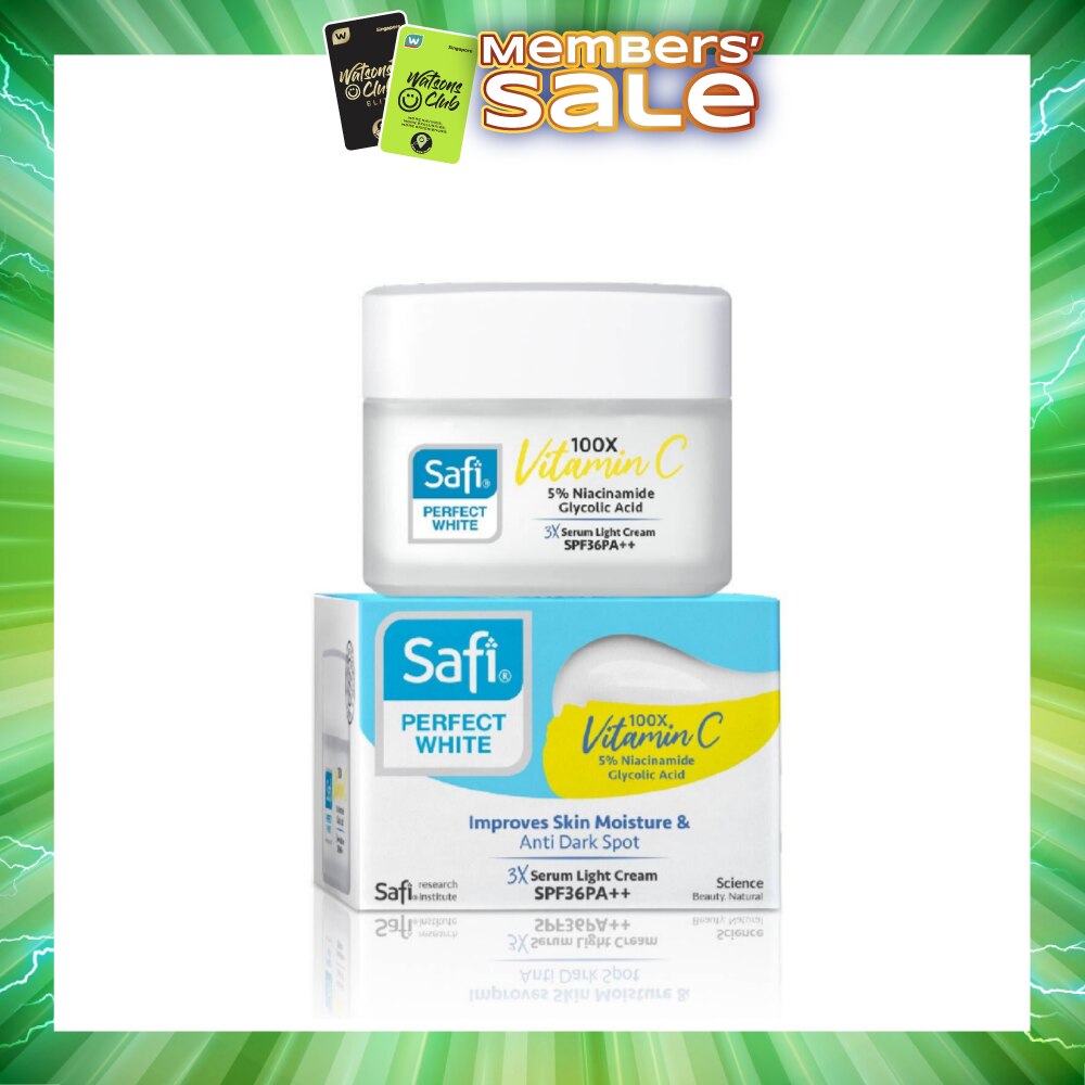 Perfect White 3X Serum Light Cream SPF36PA++ (100X Vitamin C + Morinamide + Glycolic Acid) 45g