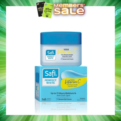 SAFI - Perfect White 3X Gel Cream (100X Vitamin C + Morinamide + Glycolic Acid) 45g
