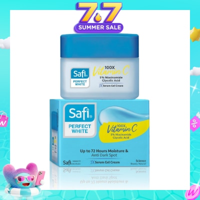 SAFI - Perfect White 3X Gel Cream (100X Vitamin C + Morinamide + Glycolic Acid) 45g