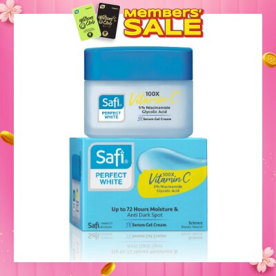 SAFI Perfect White 3X Gel Cream (100X Vitamin C + Morinamide + Glycolic Acid) 45g